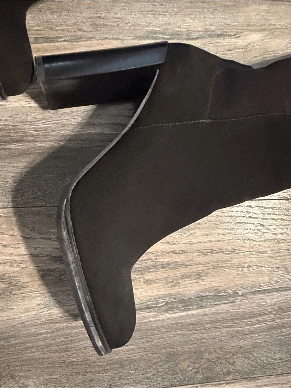 Stuart Weitzman Black Over-the-Knee Block Heel Boots